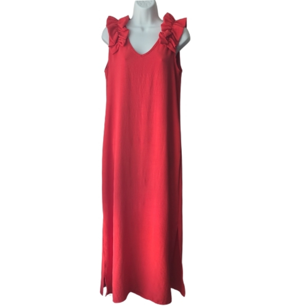 Elegant Red Sleeveless Dress